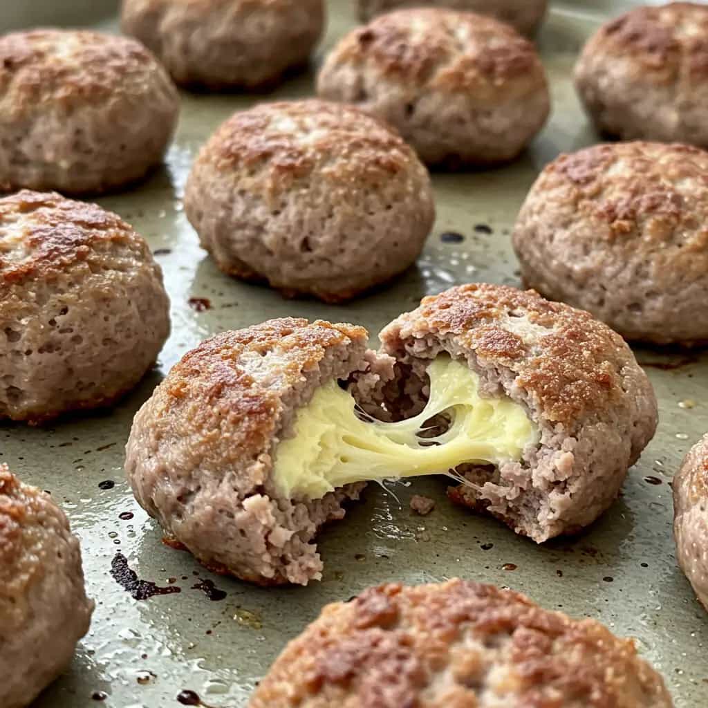 Almôndegas Recheadas com Mussarela