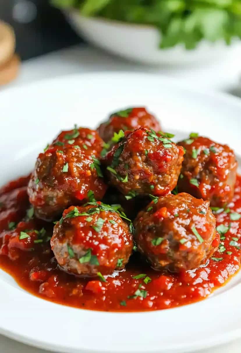 Foto deliciosa de Almôndegas pronta para servir - Carnes & Frango