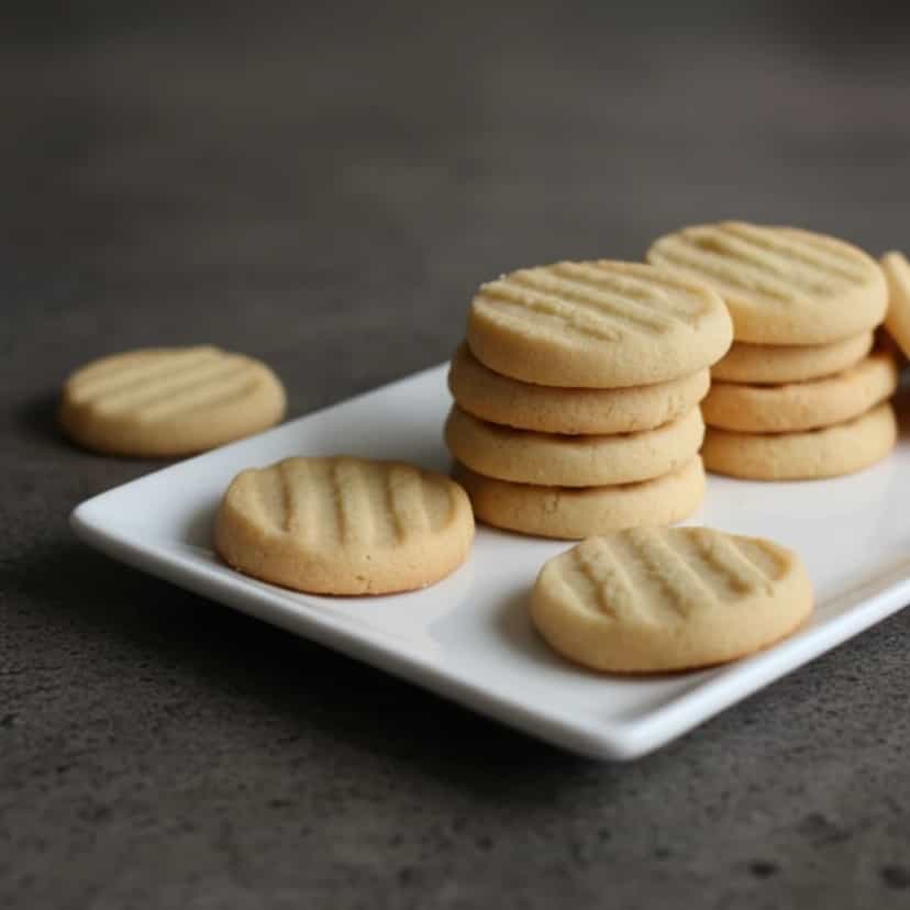 Foto deliciosa de Amanteigados Caseiros de Baunilha pronta para servir - Brownies & Cookies