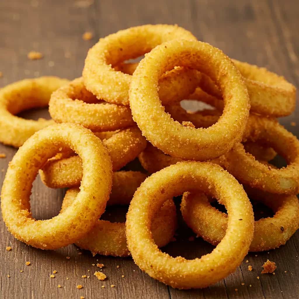 Anéis de Cebola Crocantes