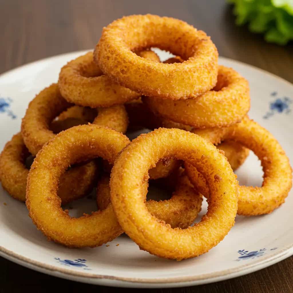 Anéis de Cebola Crocantes