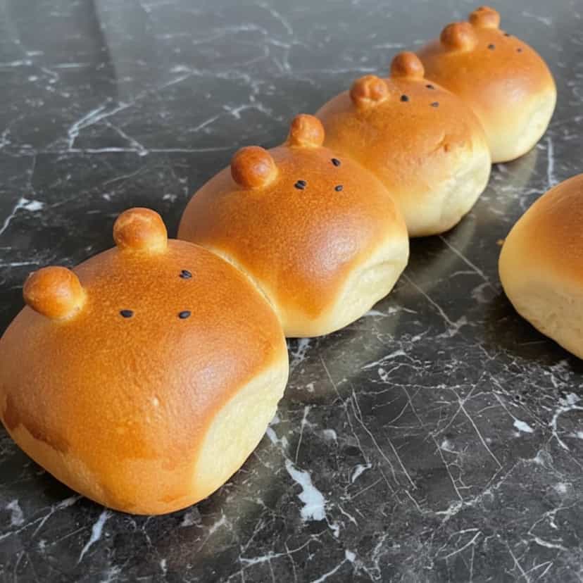 Foto deliciosa de Anpan Caseiro pronta para servir - Lanches de Padaria