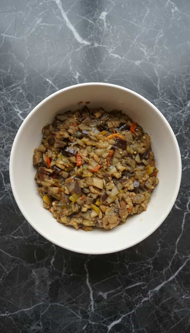 Foto deliciosa de Antepasto de berinjela pronta para servir - Pastas & Patês