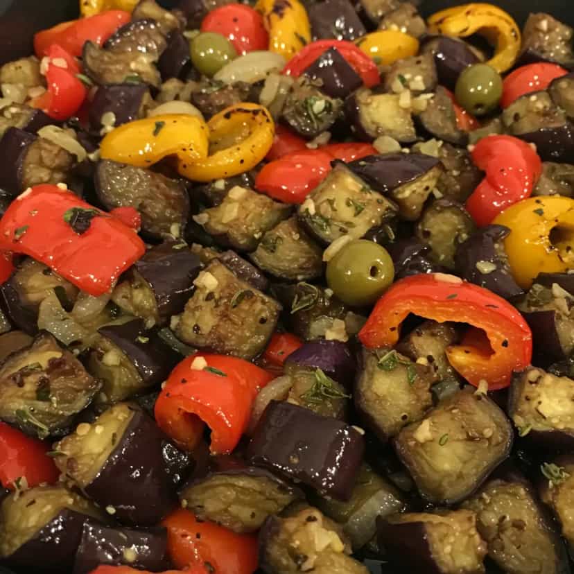 Foto deliciosa de Antepasto de Berinjela pronta para servir - Pastas & Patês