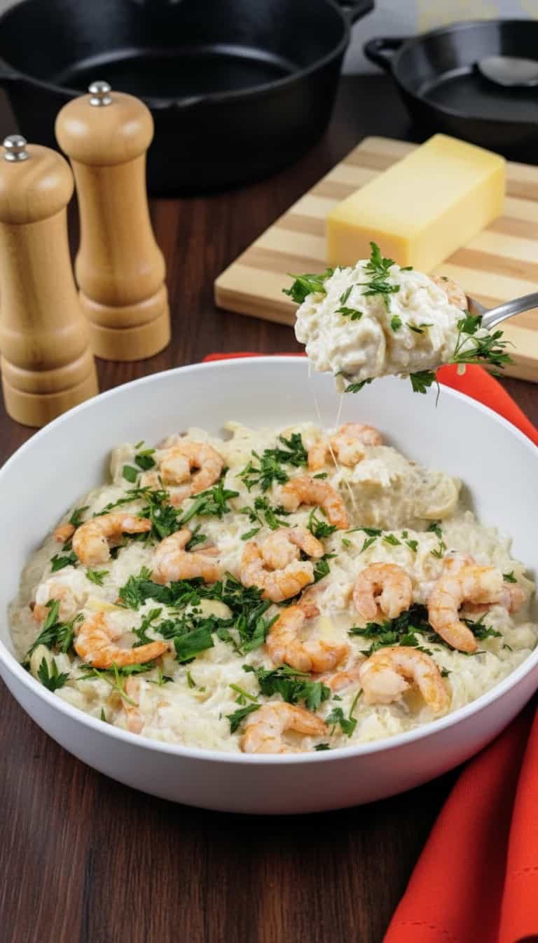 Arroz à Piamontesa com Camarão