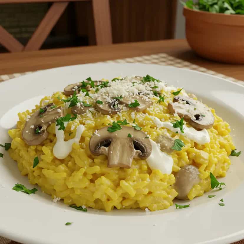 Foto deliciosa de Arroz à piamontese rápido e prático pronta para servir - Outras Receitas