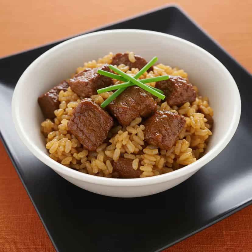 Foto deliciosa de Arroz Carreteiro pronta para servir - Pratos Brasileiros Icônicos