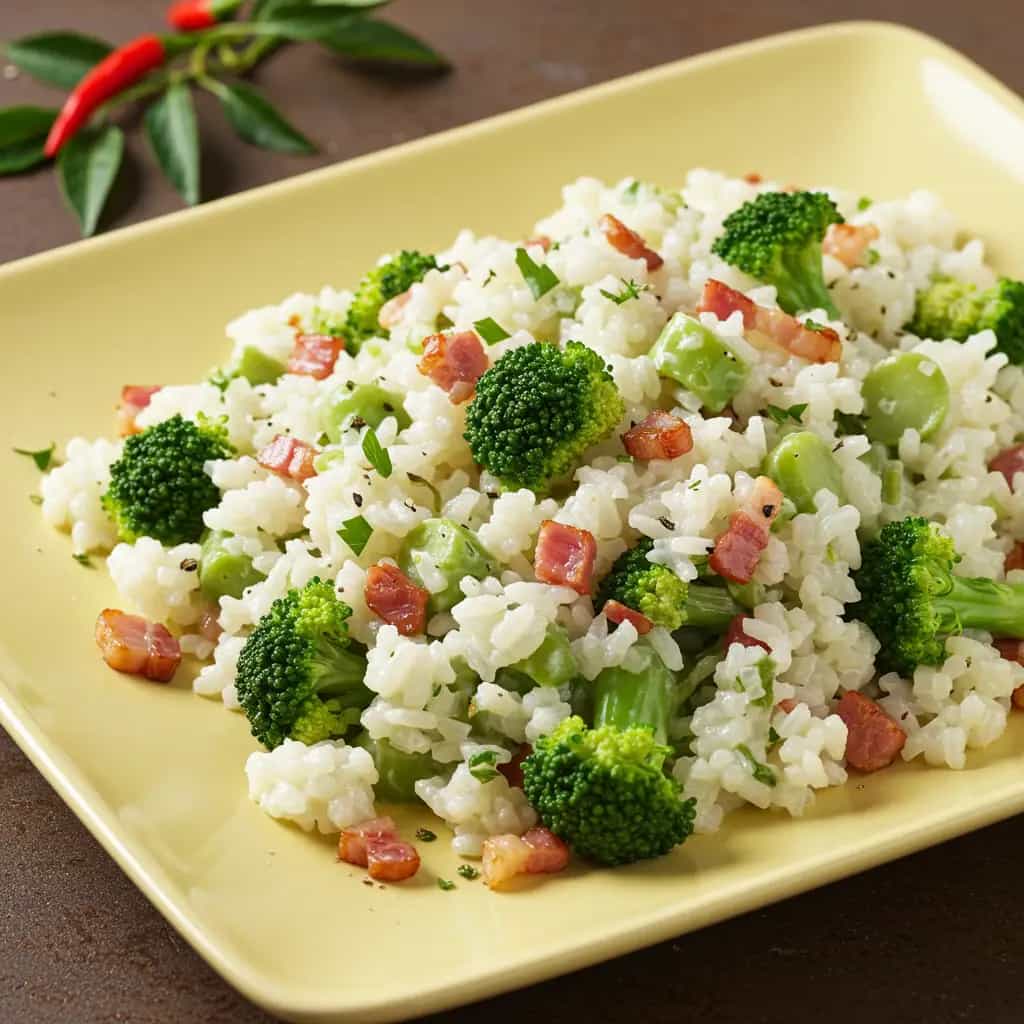 Arroz com Brócolis Cremoso
