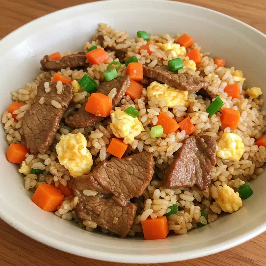 Arroz com Carne e Shoyu