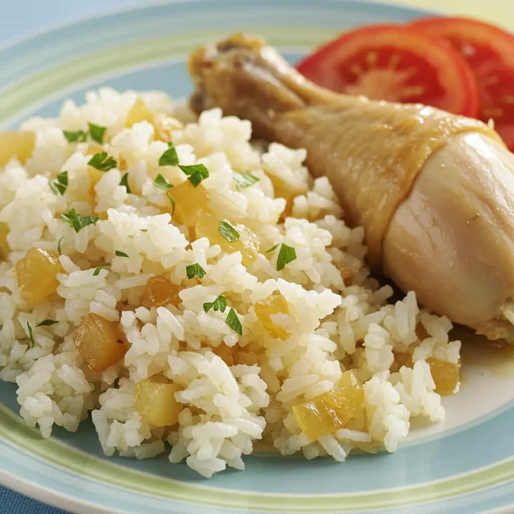 Arroz com Frango Caipira