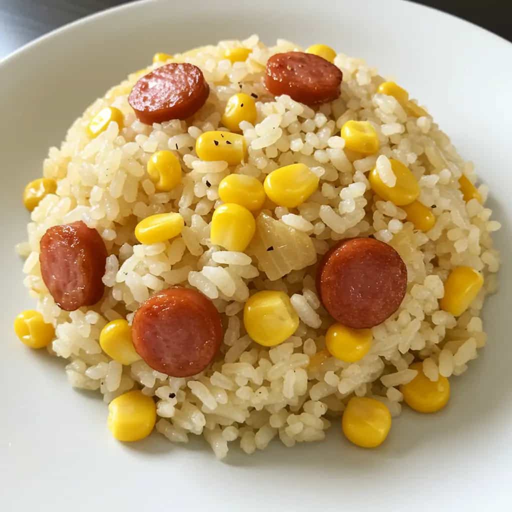 Arroz com Linguiça e Milho