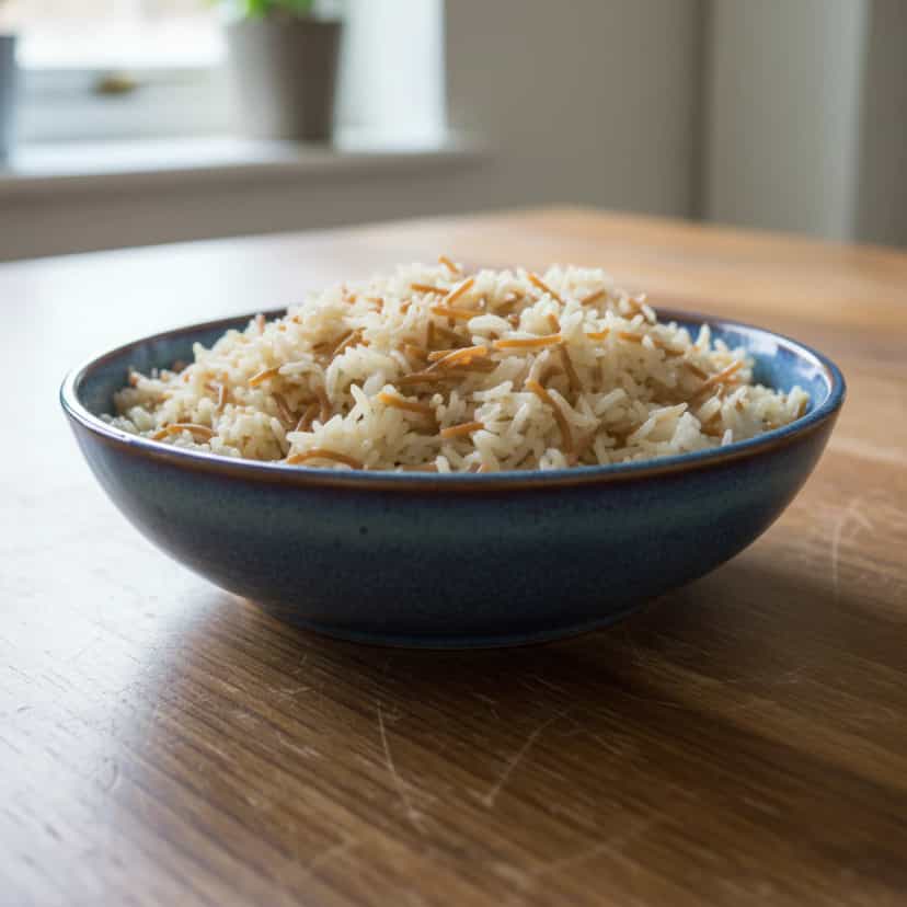 Foto deliciosa de Arroz com Macarrão Frito pronta para servir - Outras Receitas