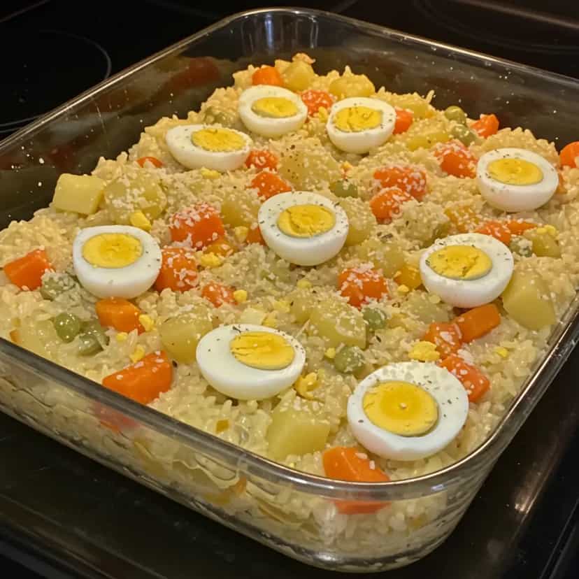 Foto deliciosa de Arroz Cremoso ao Parmesão pronta para servir - Almoço & Jantar