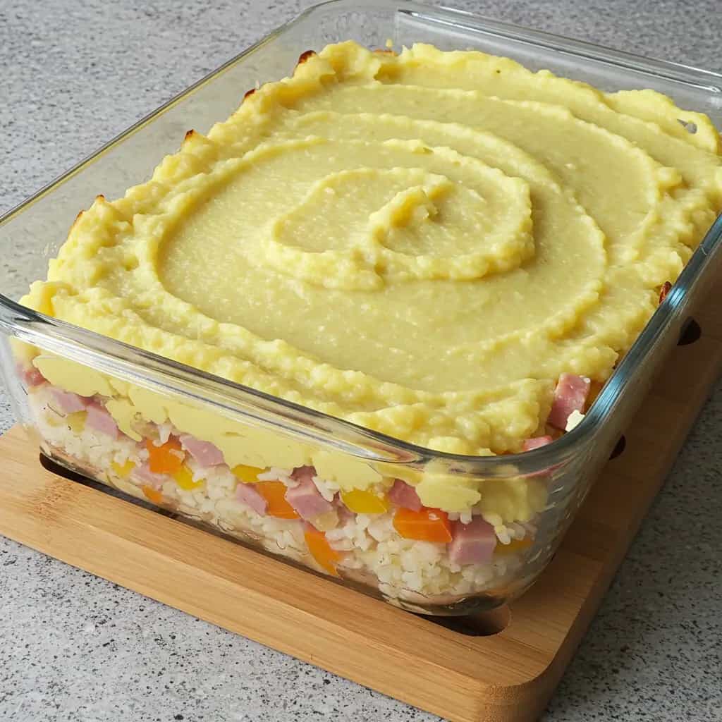 Arroz Cremoso com Frango e Presunto