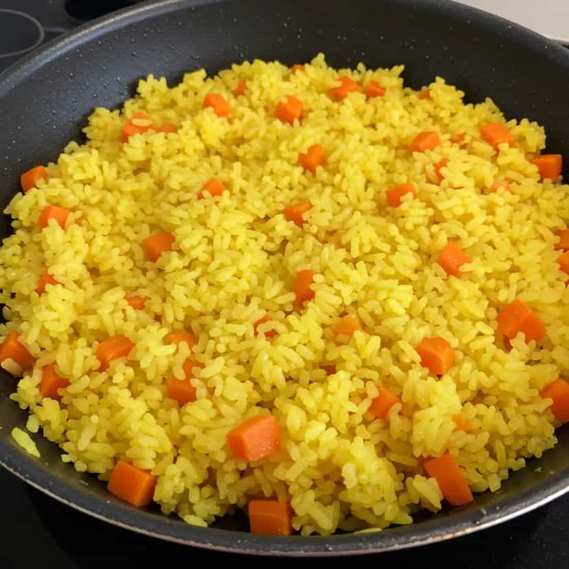 Foto deliciosa de Arroz de Cenoura Nutritivo pronta para servir - Almoço & Jantar