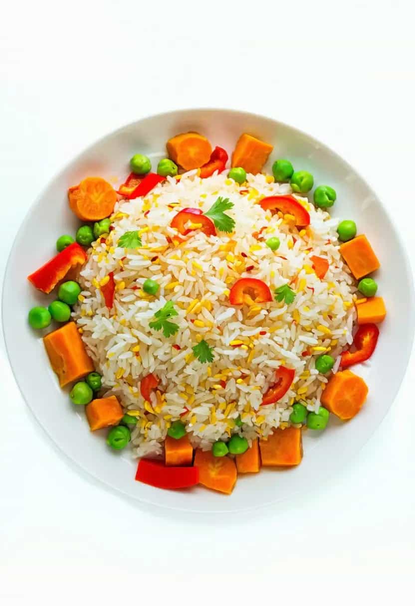 Arroz de Coco com Legumes