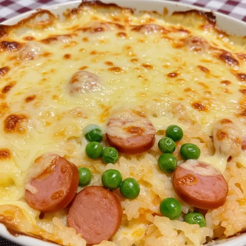 Foto deliciosa de Arroz de Forno com Bacon e Palmito pronta para servir - Almoço & Jantar
