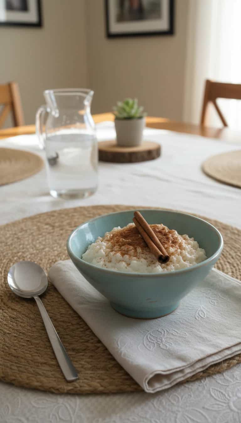 Foto deliciosa de Arroz Doce Cremoso com Coco pronta para servir - Pudins & Cremes