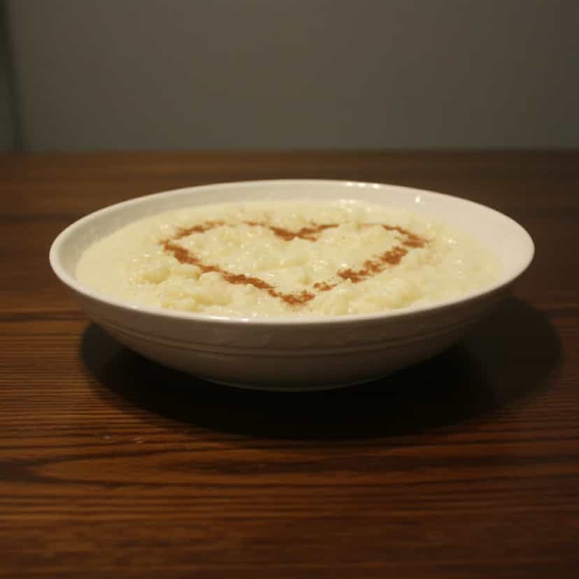 Foto deliciosa de Arroz Doce Cremoso com Leite de Coco pronta para servir - Pudins & Cremes