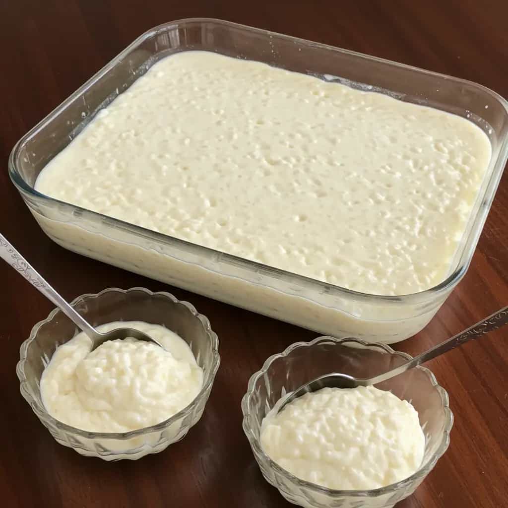 Arroz doce na panela de pressão