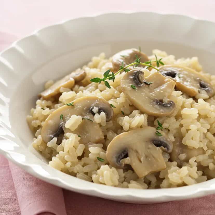 Foto deliciosa de Arroz Integral ao Champanhe pronta para servir - Almoço & Jantar