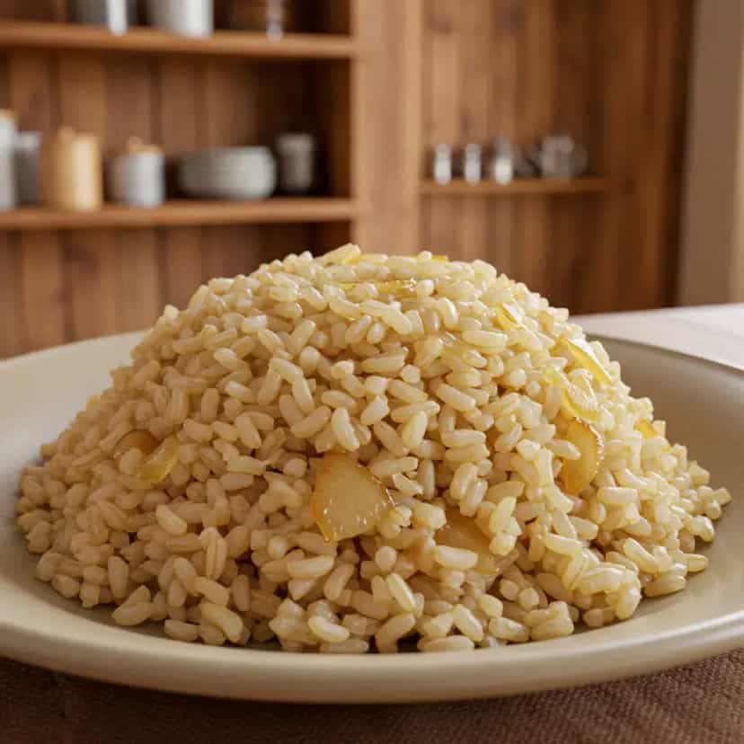 Foto deliciosa de Arroz integral simples pronta para servir - Outras Receitas