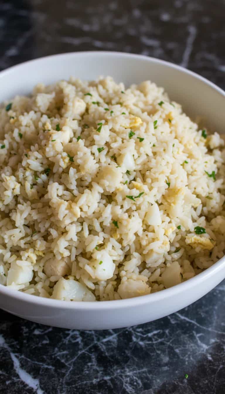 Foto deliciosa de Arroz Soltinho com Ovos e Cebolinha pronta para servir - Outras Receitas