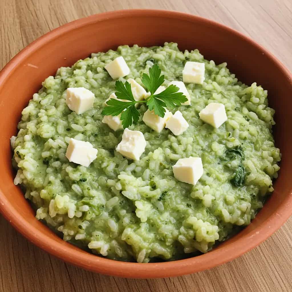 Arroz Verde Cremoso com Brócolis