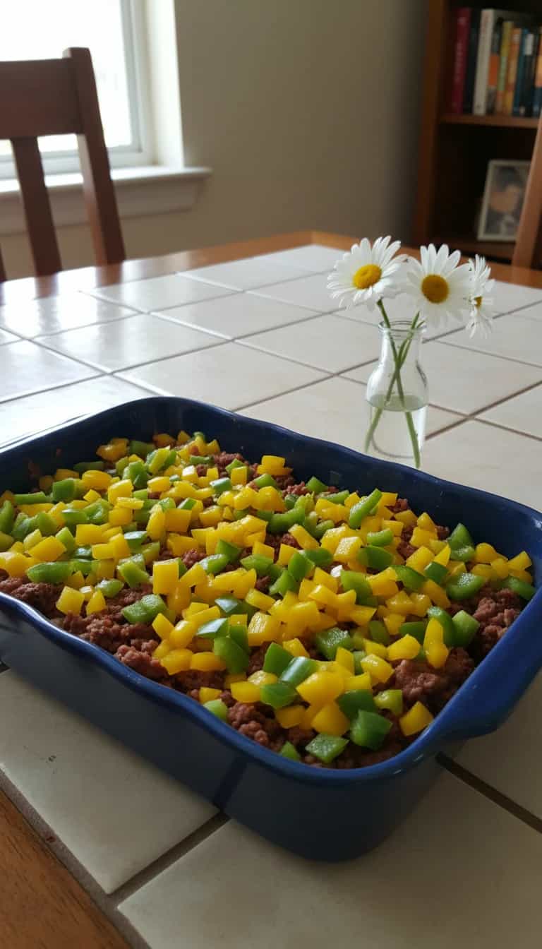 Foto deliciosa de Arrumadinho Nordestino de Carne Seca pronta para servir - Pratos Brasileiros Icônicos
