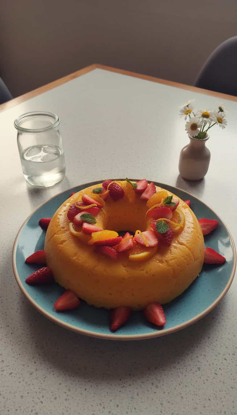 Foto deliciosa de Babá de Frutas com Calda de Laranja pronta para servir - Bolos & Cupcakes