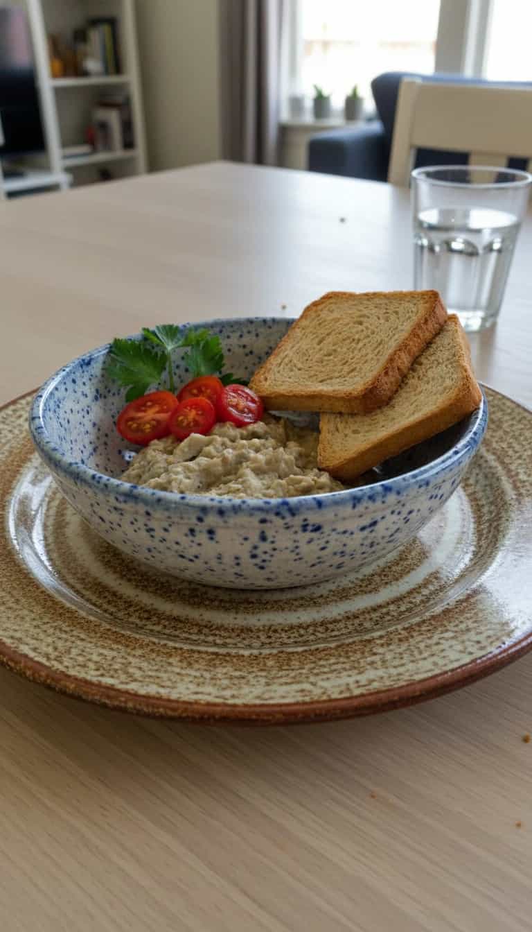 Foto deliciosa de Babaganuche cremoso pronta para servir - Pastas & Patês