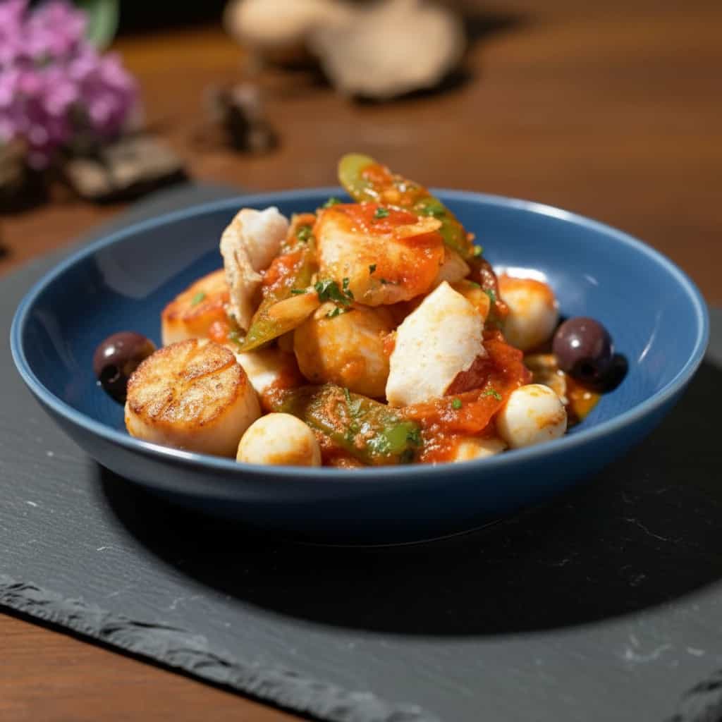 Bacalhau com Batata e Legumes