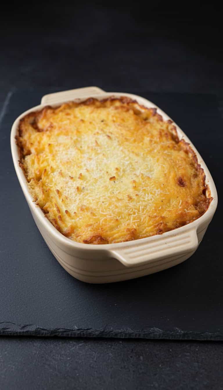 Foto deliciosa de Bacalhau Escondidinho à Elena pronta para servir - Peixes & Frutos do Mar