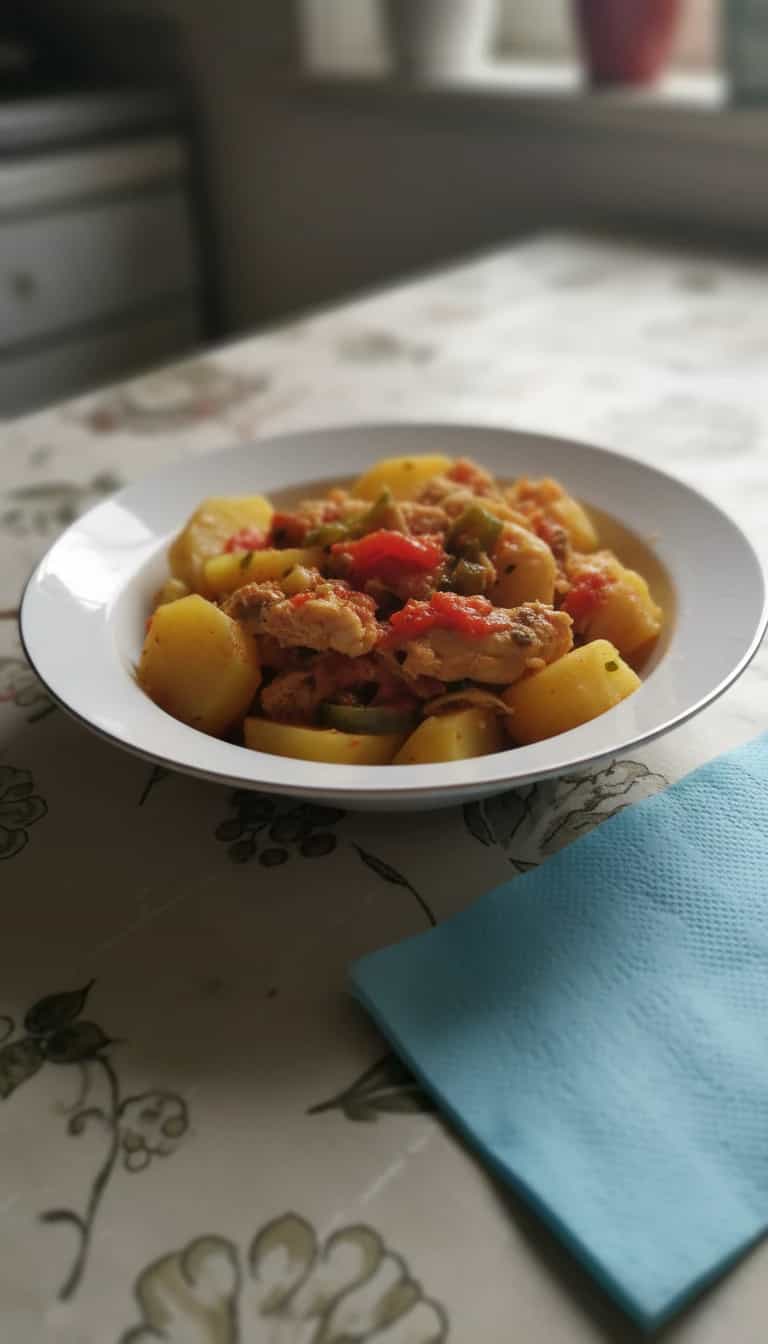 Foto deliciosa de Bacalhoada Cremosa com Pimentões pronta para servir - Peixes & Frutos do Mar