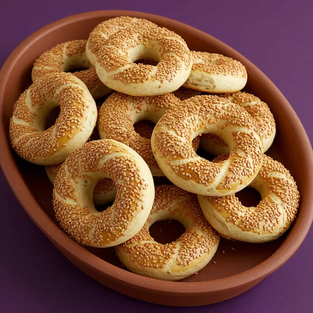 Bagels Caseiros com Gergelim
