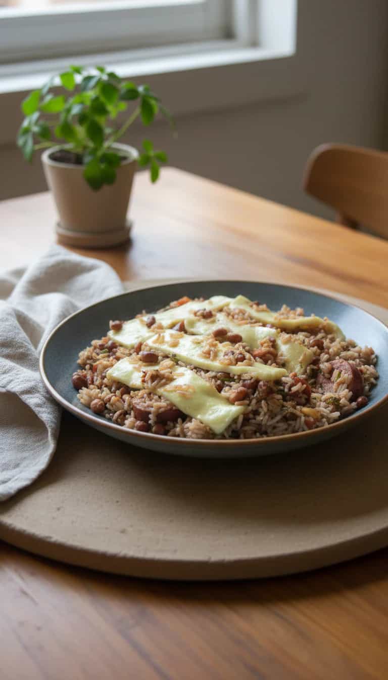 Foto deliciosa de Baião de Dois pronta para servir - Pratos Brasileiros Icônicos