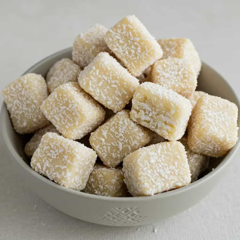Foto deliciosa de Bala de Coco Gelada pronta para servir - Doces Gelados & Sorvetes