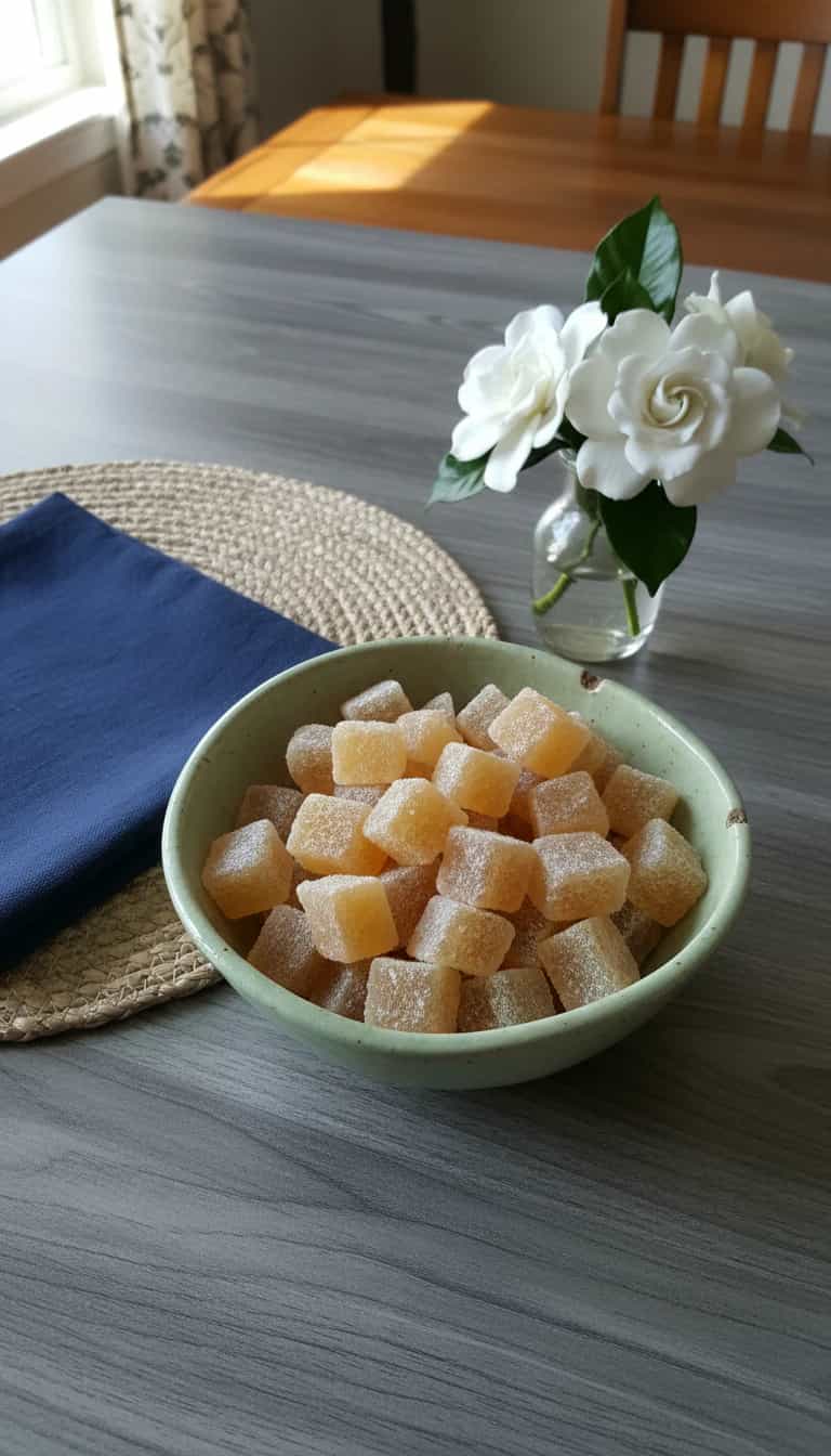 Foto deliciosa de Balas de Gelatina de Morango pronta para servir - Doces Gelados & Sorvetes