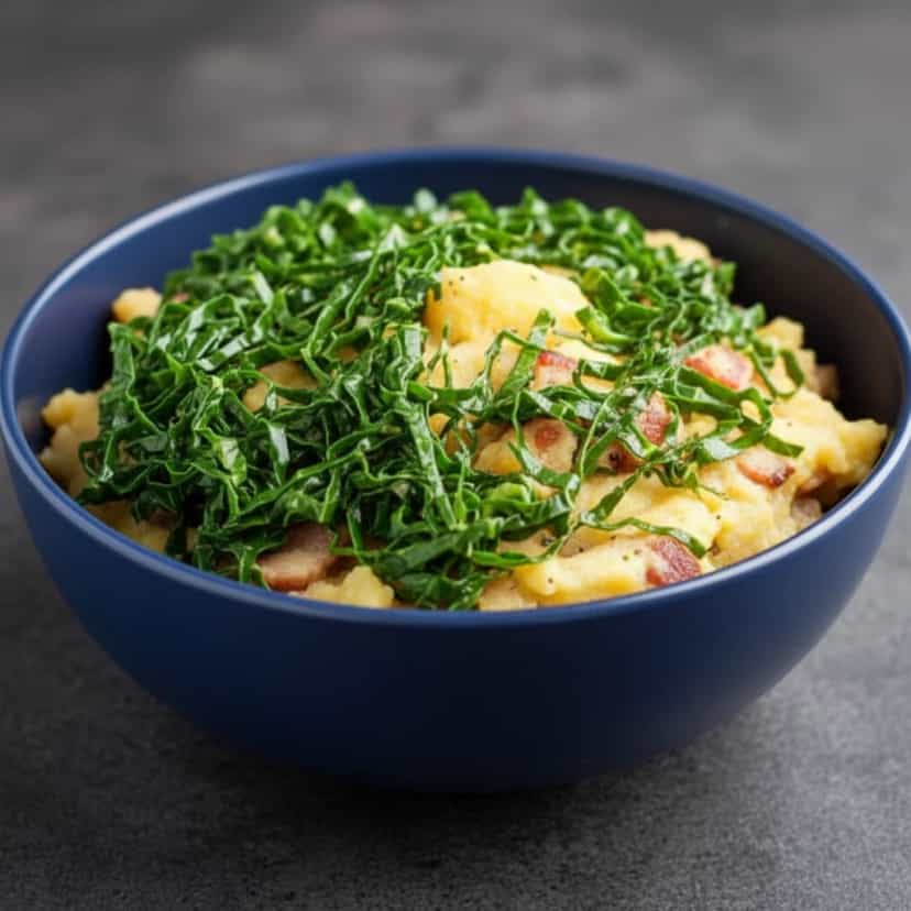 Foto deliciosa de Bambá de Couve pronta para servir - Pratos Brasileiros Icônicos