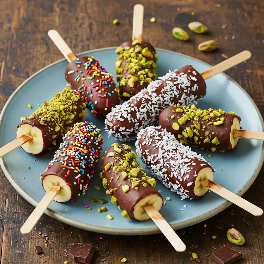 Bananinhas Congeladas com Chocolate