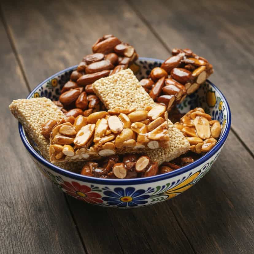 Foto deliciosa de Barrinhas crocantes de gergelim pronta para servir - Snacks Assados