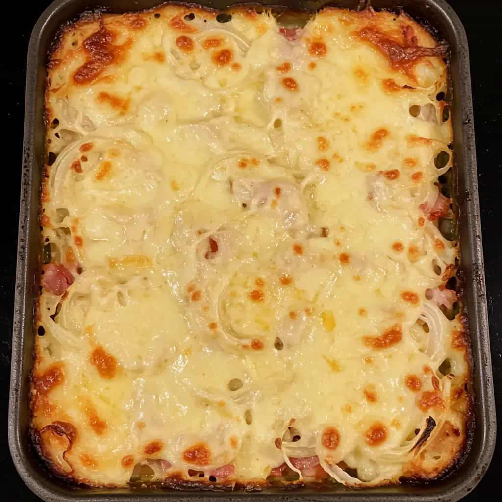 Batata a portuguesa gratinada