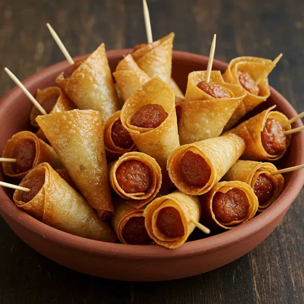 Batata Crocante com Mortadela