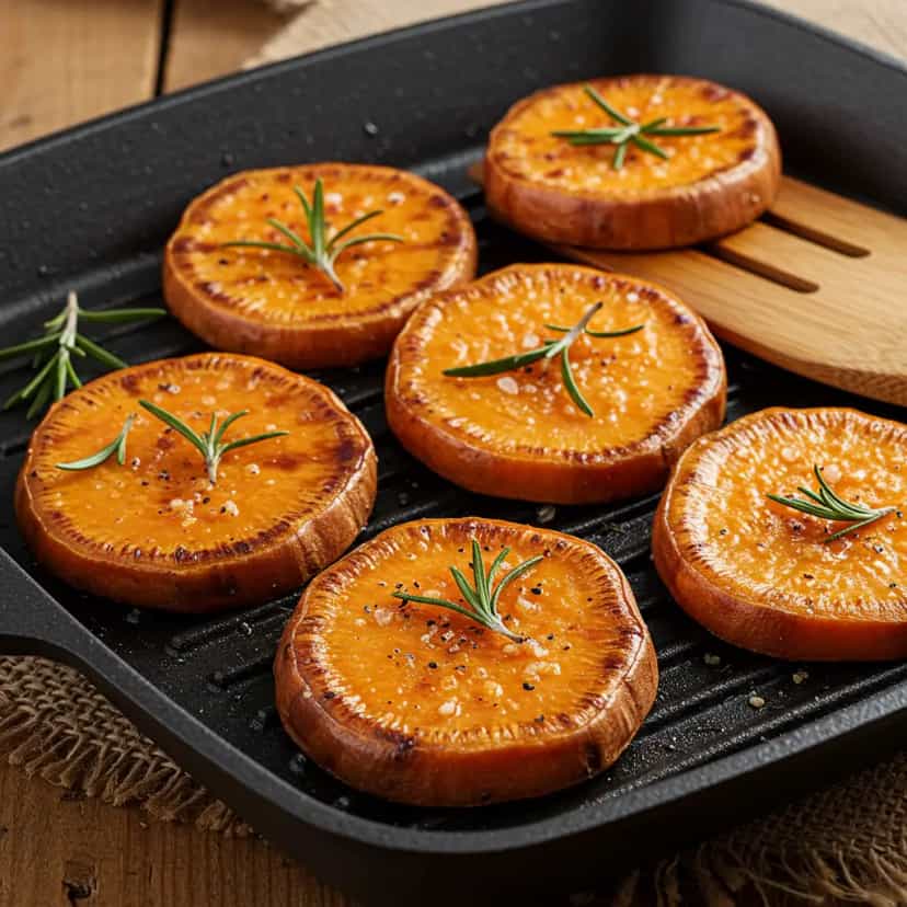 Foto deliciosa de Batata Doce Assada com Ervas pronta para servir - Outras Receitas