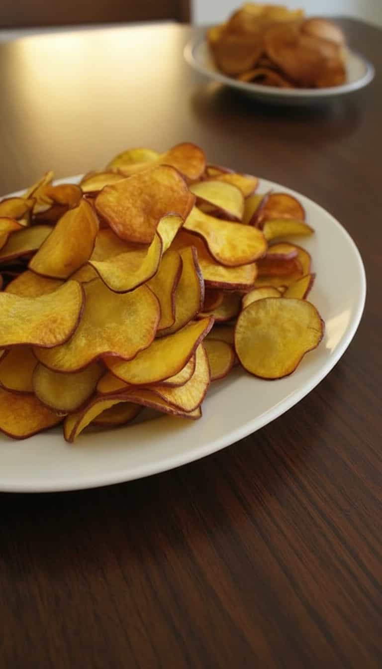 Foto deliciosa de Batata Doce Frita Caseira pronta para servir - Salgadinhos
