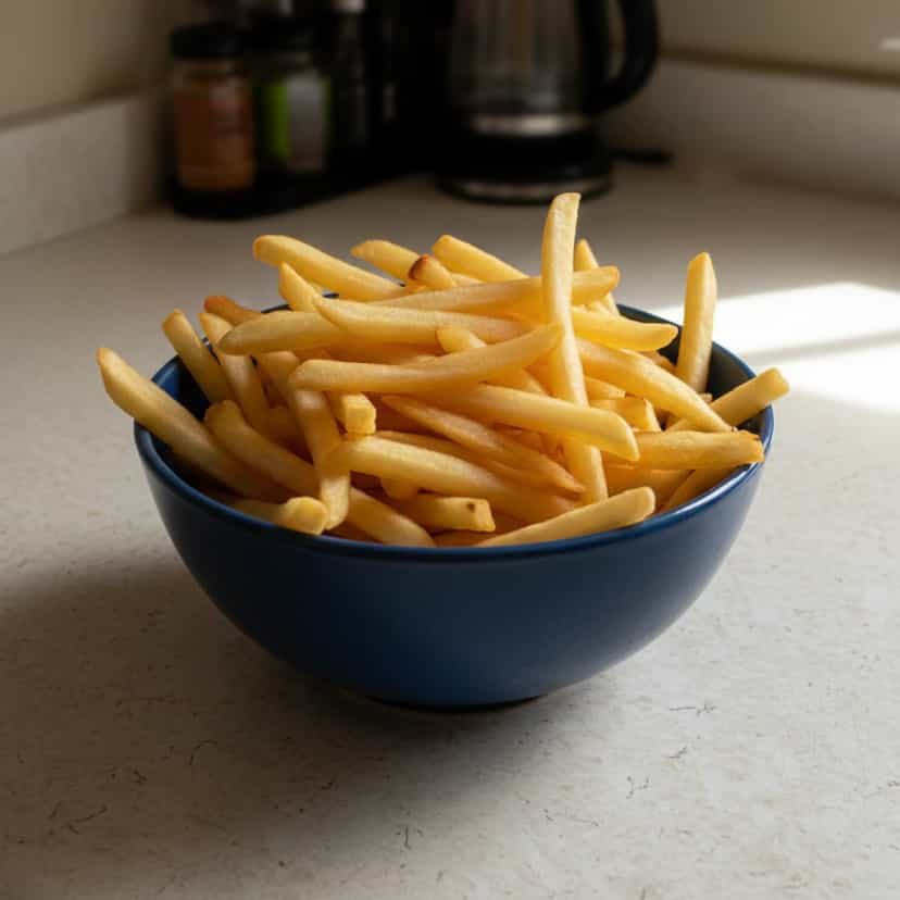 Foto deliciosa de Batata Frita Assada pronta para servir - Snacks Assados