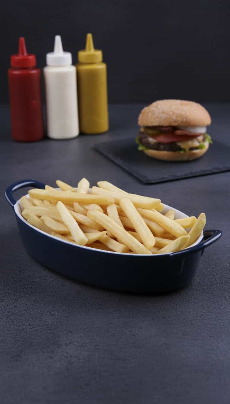 Foto deliciosa de Batata Frita Sequinha pronta para servir - Salgadinhos