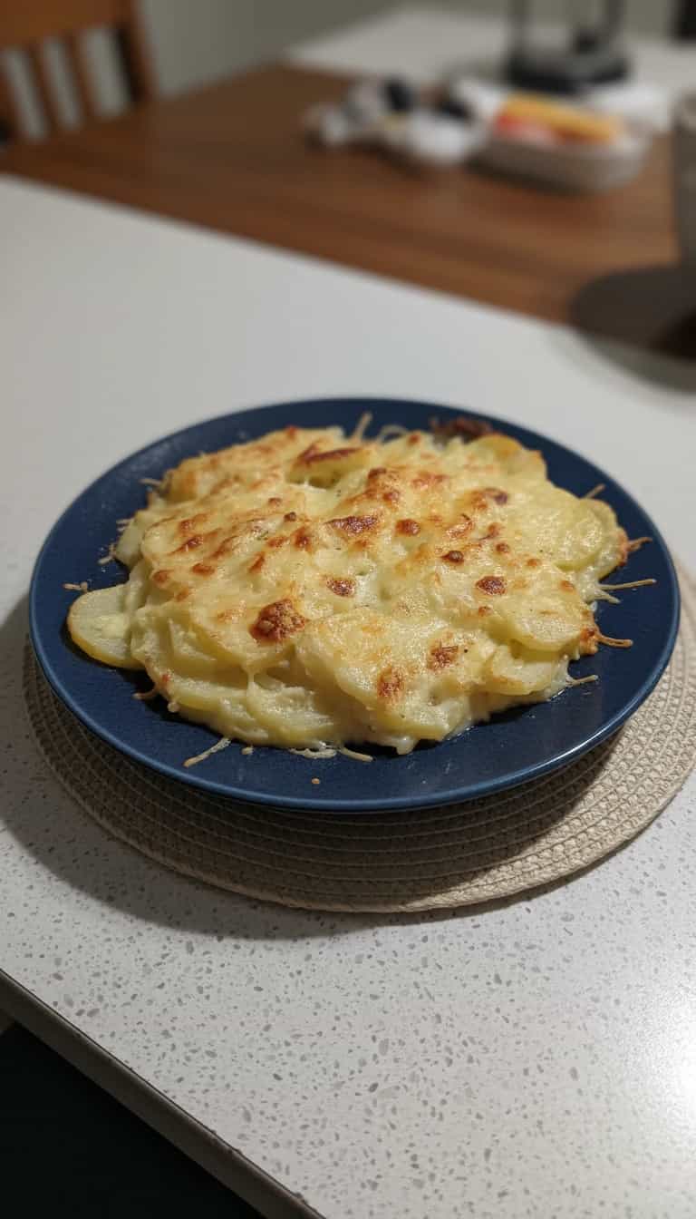 Foto deliciosa de Batata Gratinada Cremosa pronta para servir - Almoço & Jantar