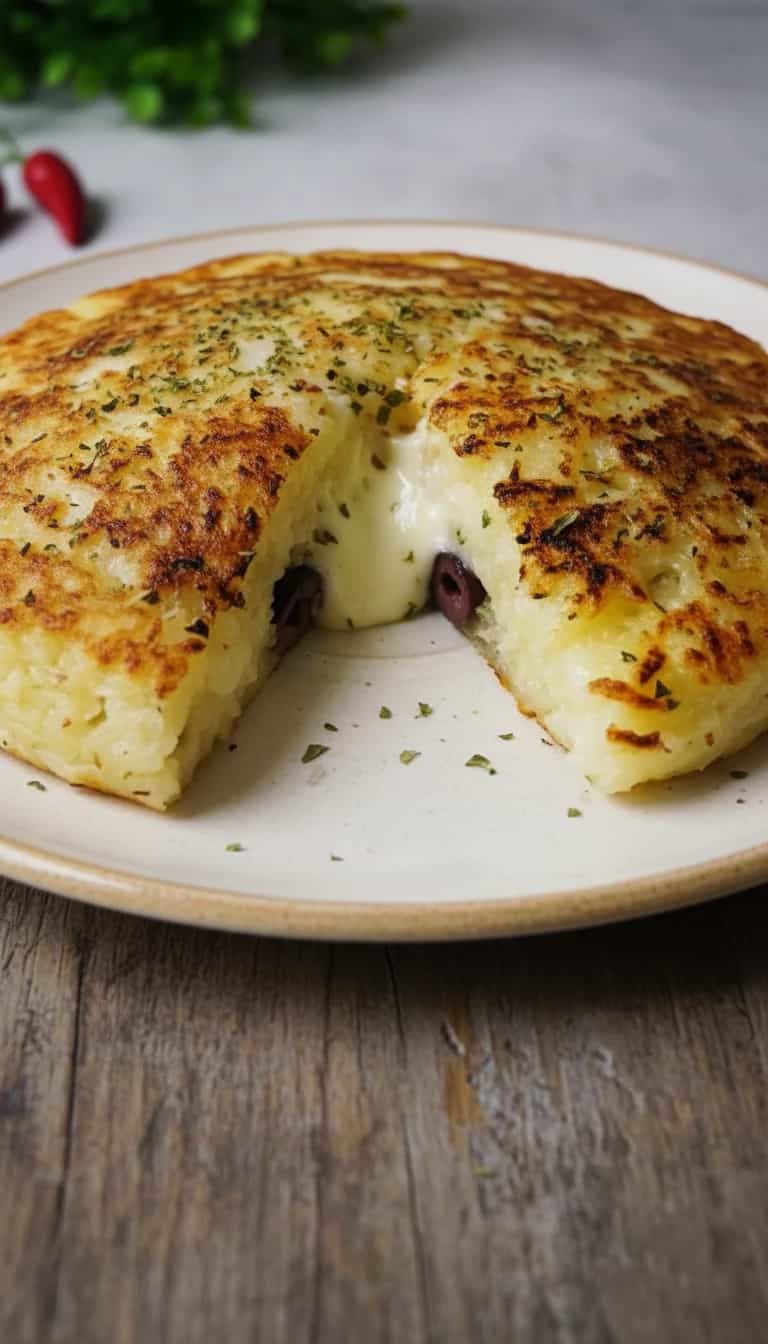 Foto deliciosa de Batata rosti com queijo - EMCocina pronta para servir - Salgadinhos