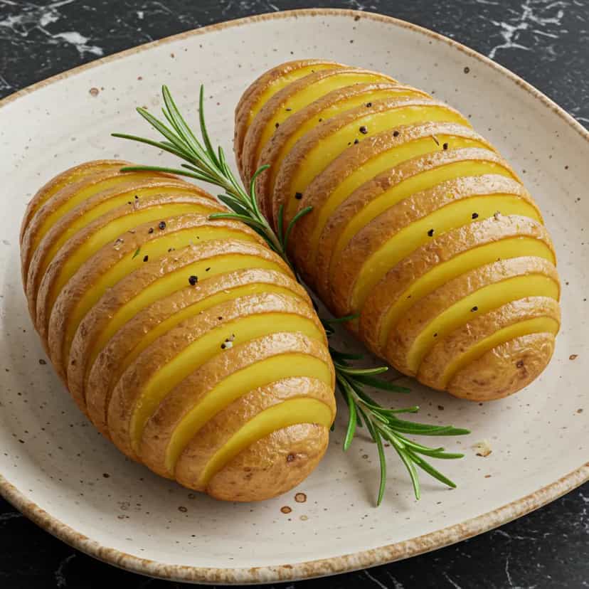 Foto deliciosa de Batatas Assadas ao Alecrim pronta para servir - Almoço & Jantar